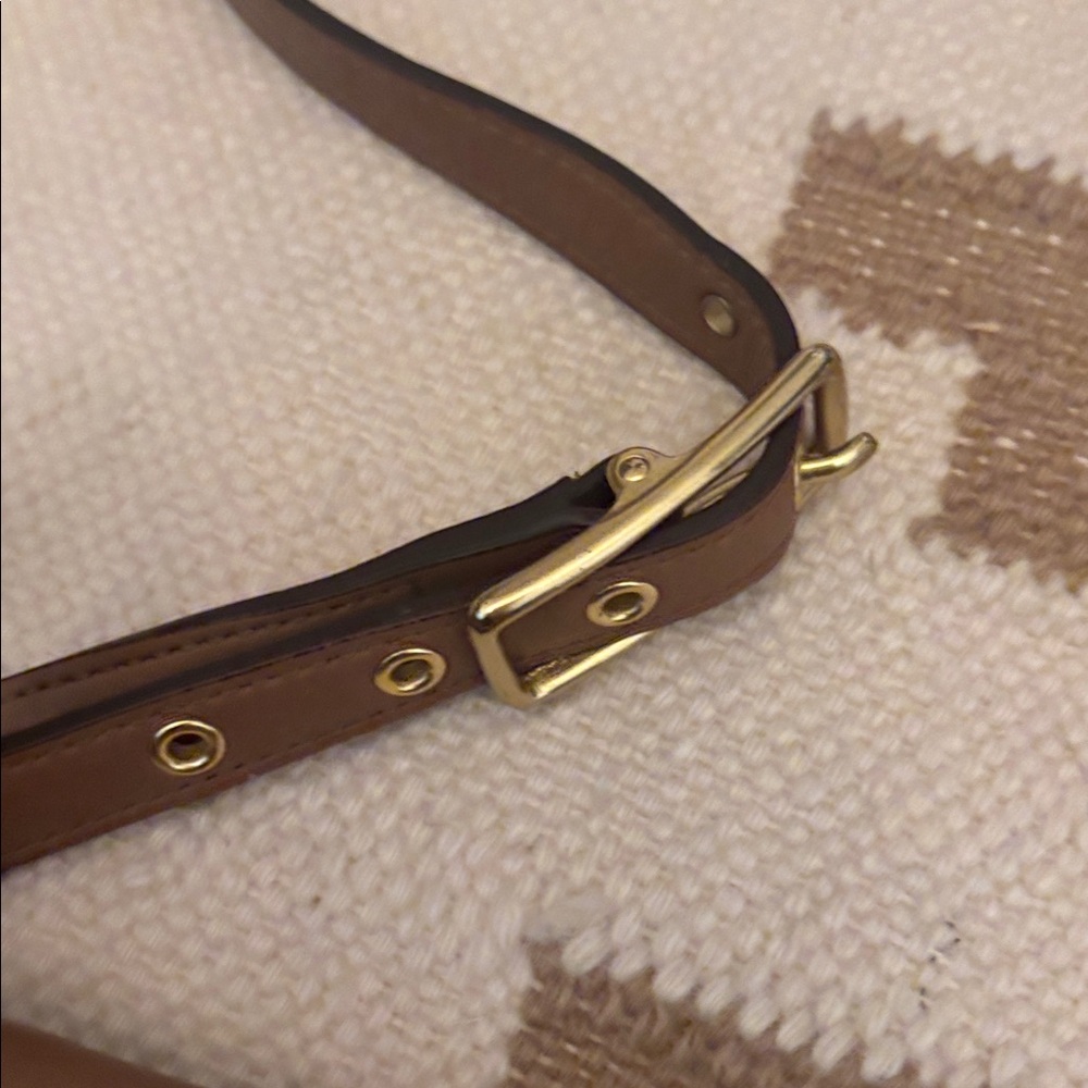 Coach Crossbody Tan Brown Leather E23-9592 Y2K bag - Picture 4 of 12